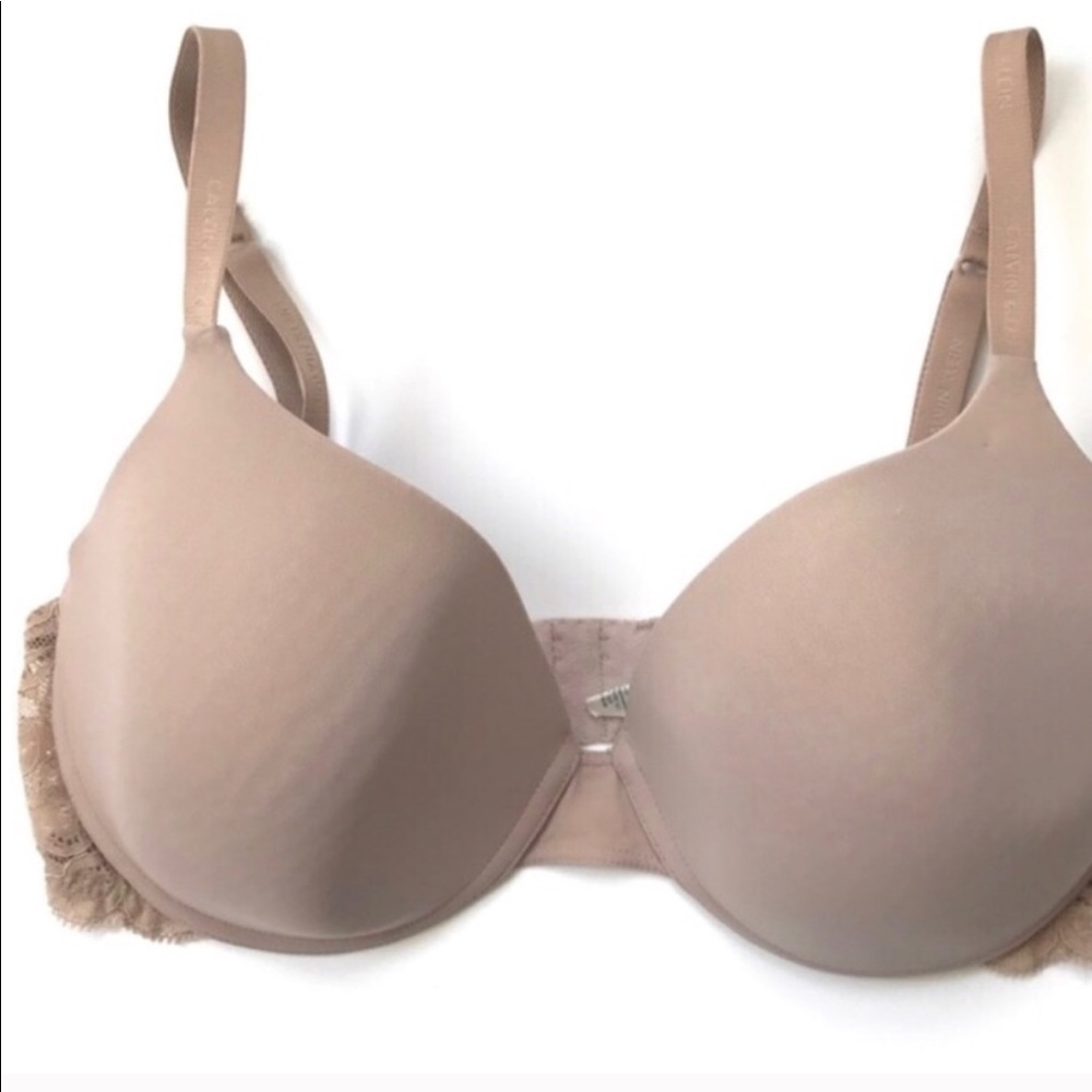 Nude lace Calvin Klein bra
